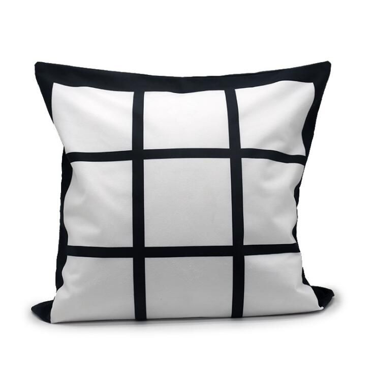 Sublimation Blanks Polyester Panel Pillow Cases Cushion Cover Throw