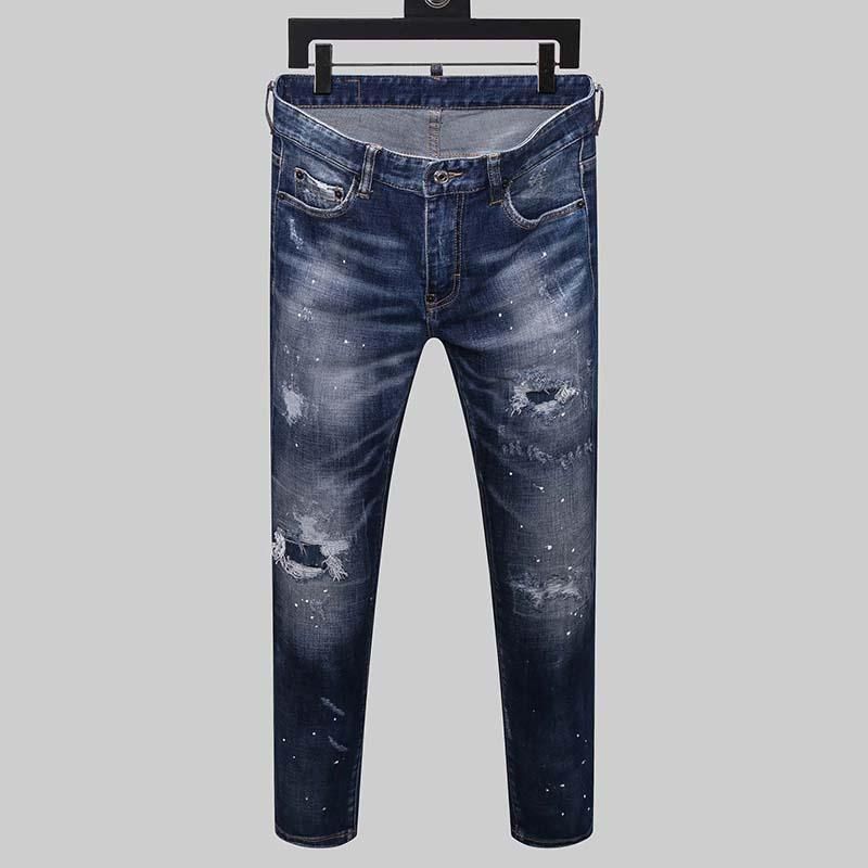 Mens Jeans Online Sale D2 Mens Designer Jeans Denim Luxury Black Skinny  Ripped Pants The Best Version Navy Blue Old Fashion Italy Brand Bike PQs  707184554 | DHgate.Com