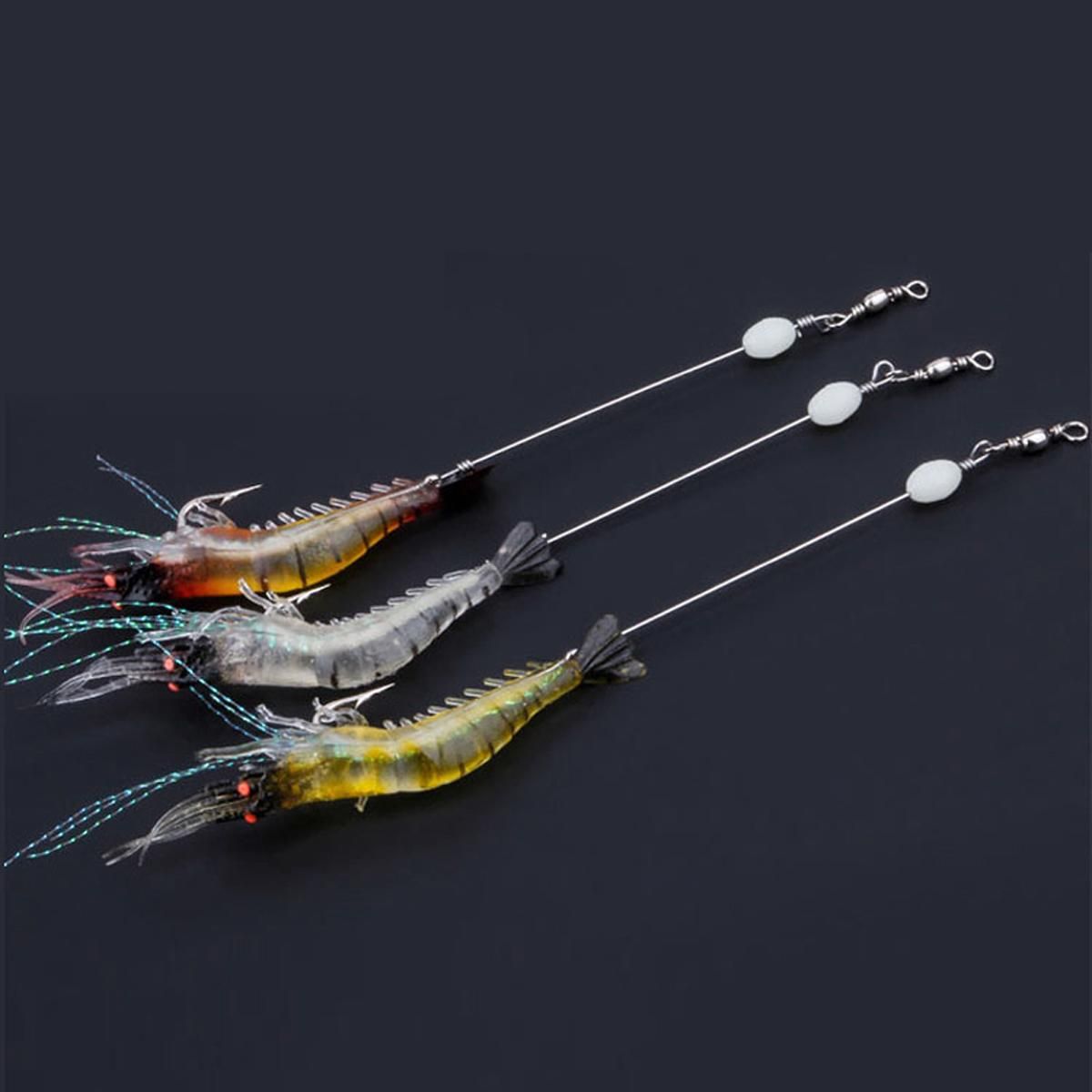 Wholesale BRAND 90mm 7g Soft Simulation Prawn Shrimp Fishing Floating