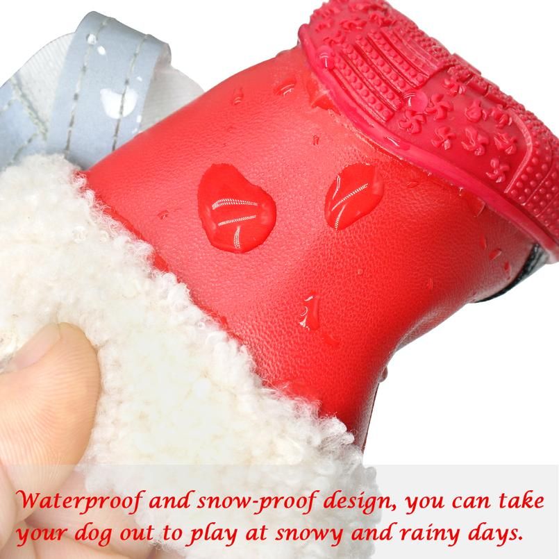 2021 Warm Pet Dog Shoes Winter Waterproof Pet Dog Boots ...