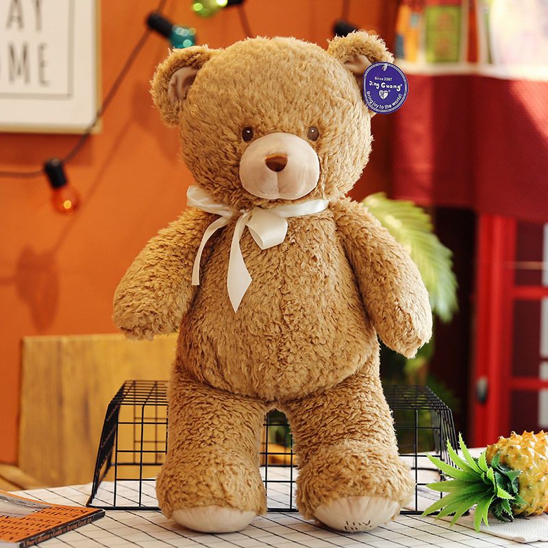 2020 Hot style Stuffed Animals Throw pillows Cute Teddy bear bow tie plush toy doll curly hair Birthday present for boys and girls 2020 Hot style Stuffed Animals Throw pillows Cute Teddy bear bow tie plush toy doll curly hair Birthday present for boys and girls