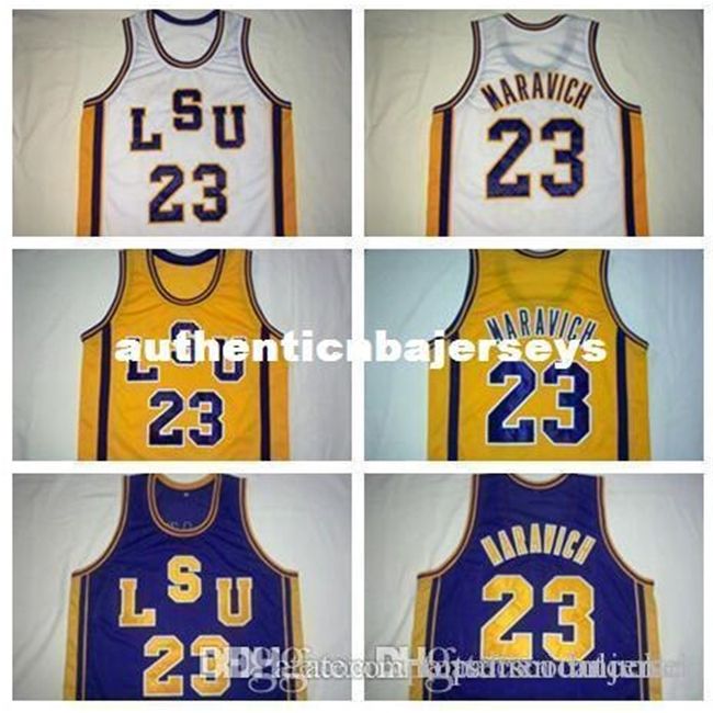 pete maravich lsu jersey