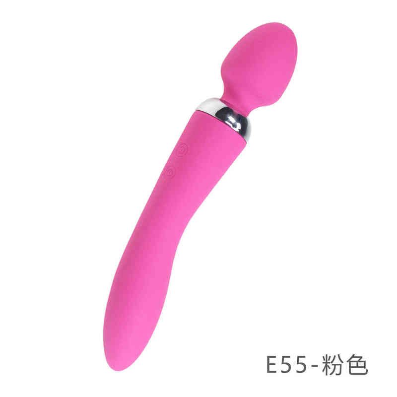 E55 Double Head Massage Stick Pink