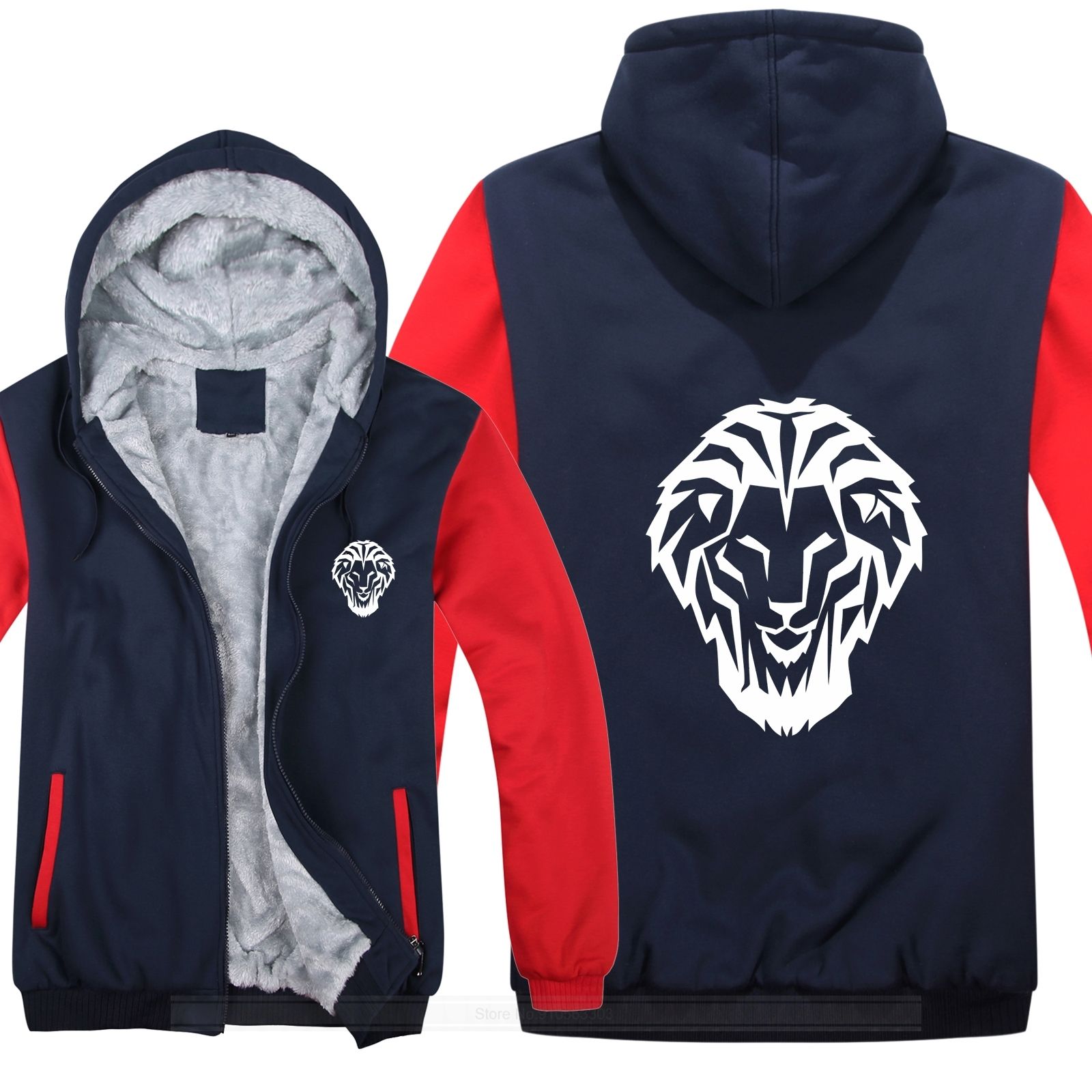 Invierno León Athletic Club de Bilbao Sudaderas con capucha Hombres Abrigo moda Pullover Pelo Fleece