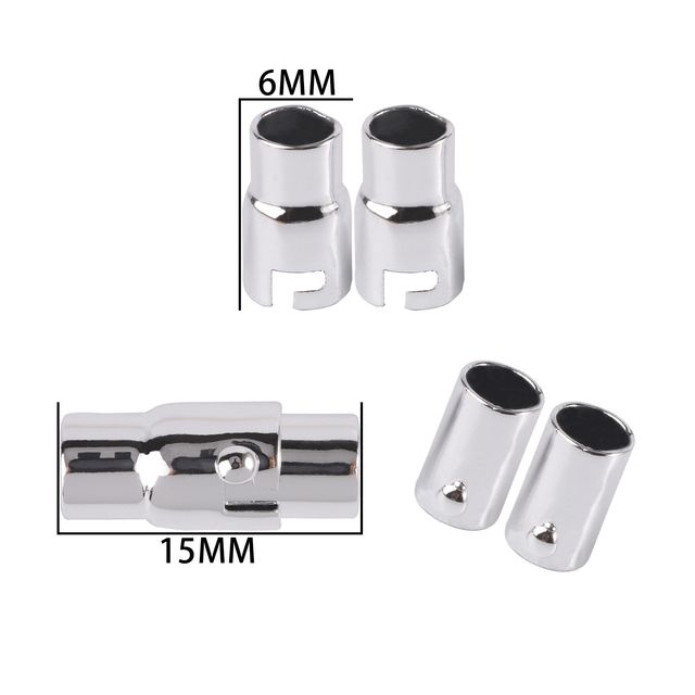 اللون: 15x6mm 10set الفضة