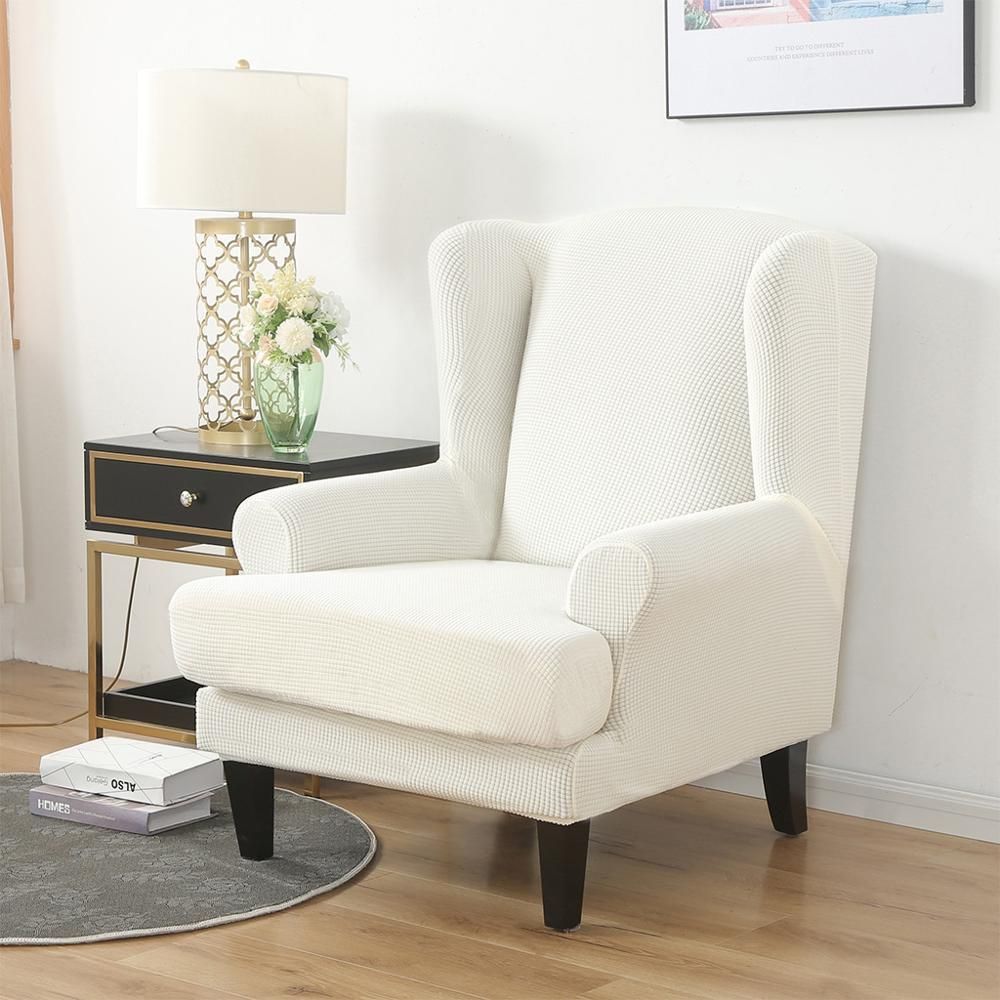 Couverture de chaise blanche