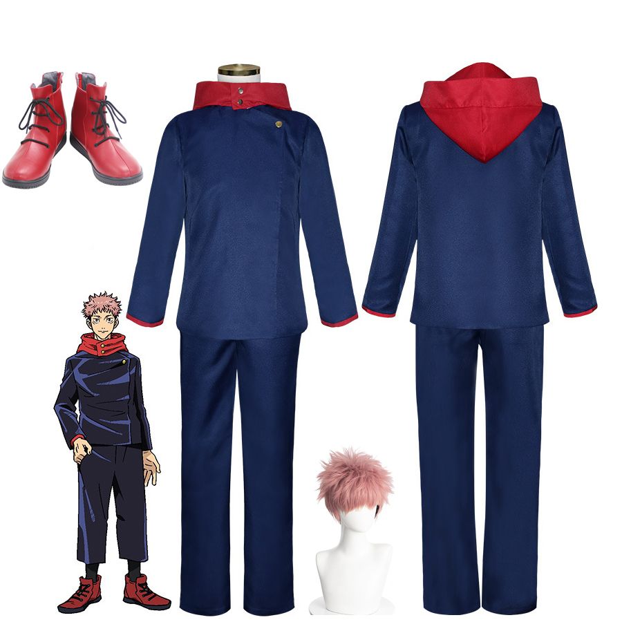 Compra Jujutsu Kaisen Yuji Itadori Cosplay Traje De Halloween Party  Uniforme Sudaderas Sudaderas Con Capucha Pantalones Traje Para Hombres  Mujeres Barato | Entrega Rápida Y Calidad | Es.Dhgate