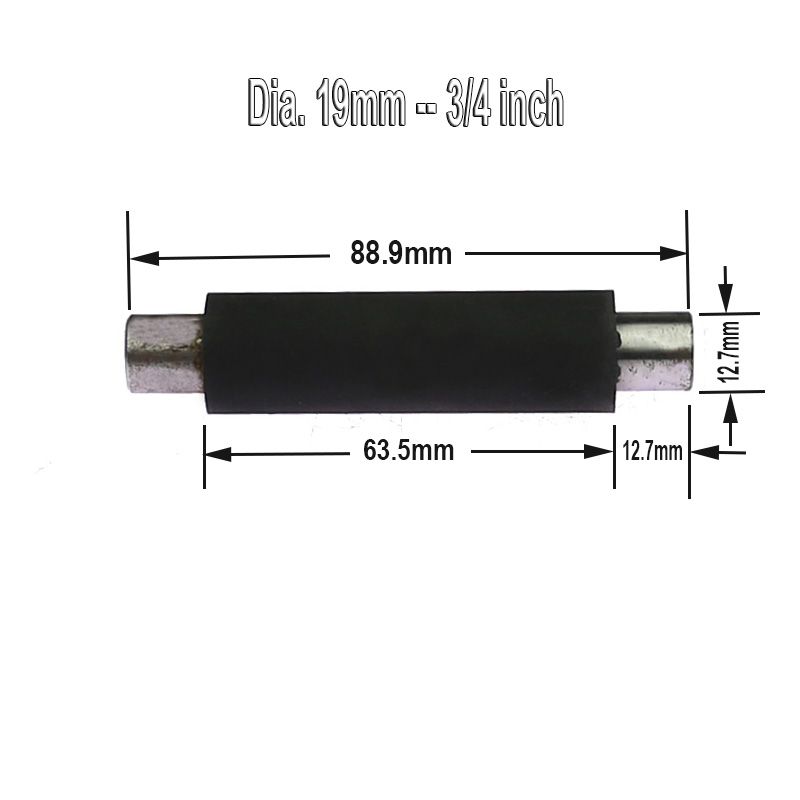 OD 3/4&quot; Rubber Roller