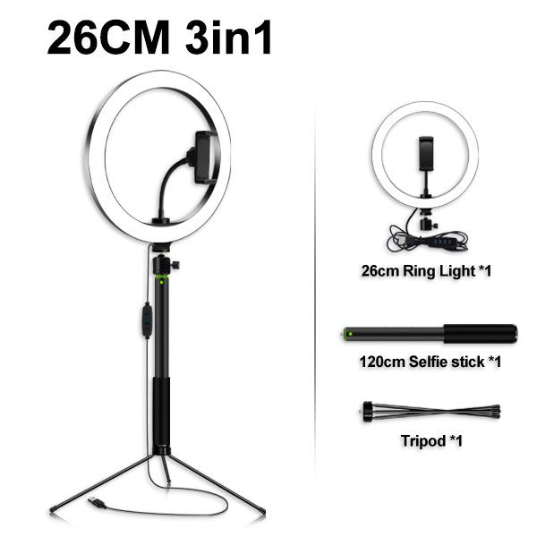 26cm anel luz