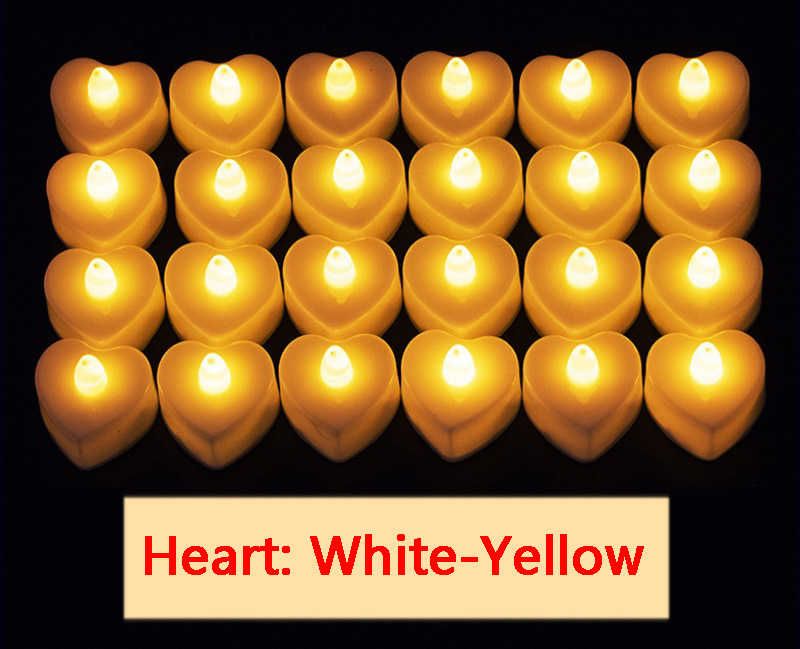 Heart White-Yellow