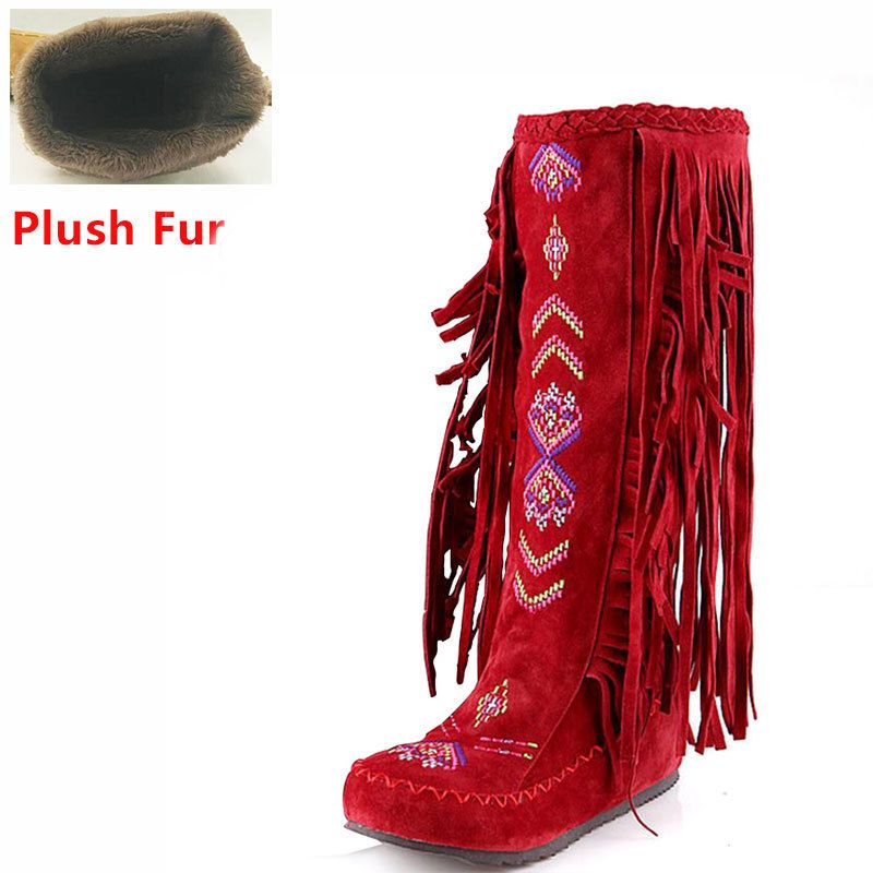 red plush fur