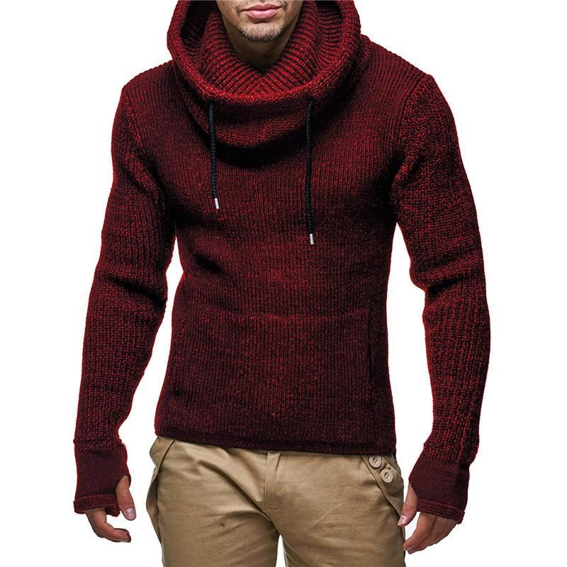 Mens Sweaters Winter Men Big Turtleneck 