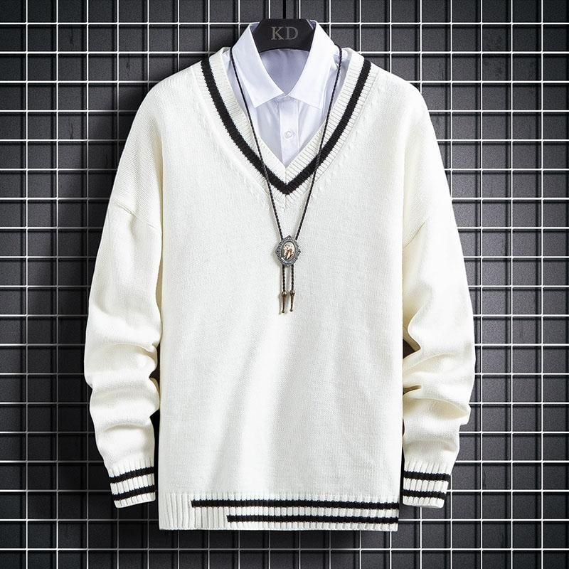 thick v neck jumper