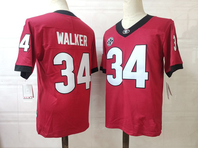 34 Herschel Walker Red Jersey