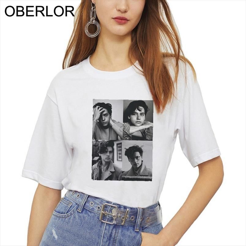 Cole Sprouse Vogue Style Estilo Summer T Shirt Vintage Harajuku Tshirt Plus Size New Kawaii