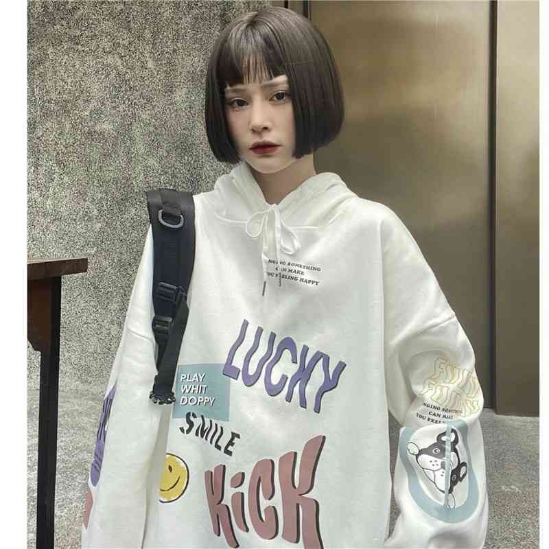 Compra Sudaderas Con Capucha Para Mujer 2022 Americana Delgada Suéter Para  Mujer Primavera Y Otoño Flojo BF Lazy Fashion Student Coat Barato | Entrega  Rápida Y Calidad | Es.Dhgate