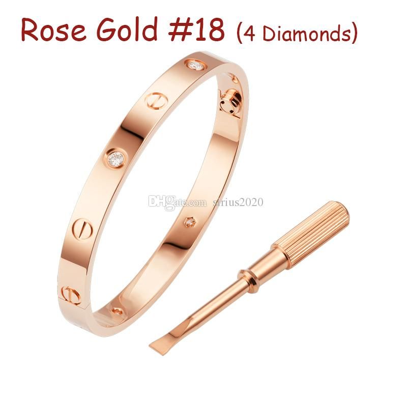 Oro rosa # 18 (4 diamantes)
