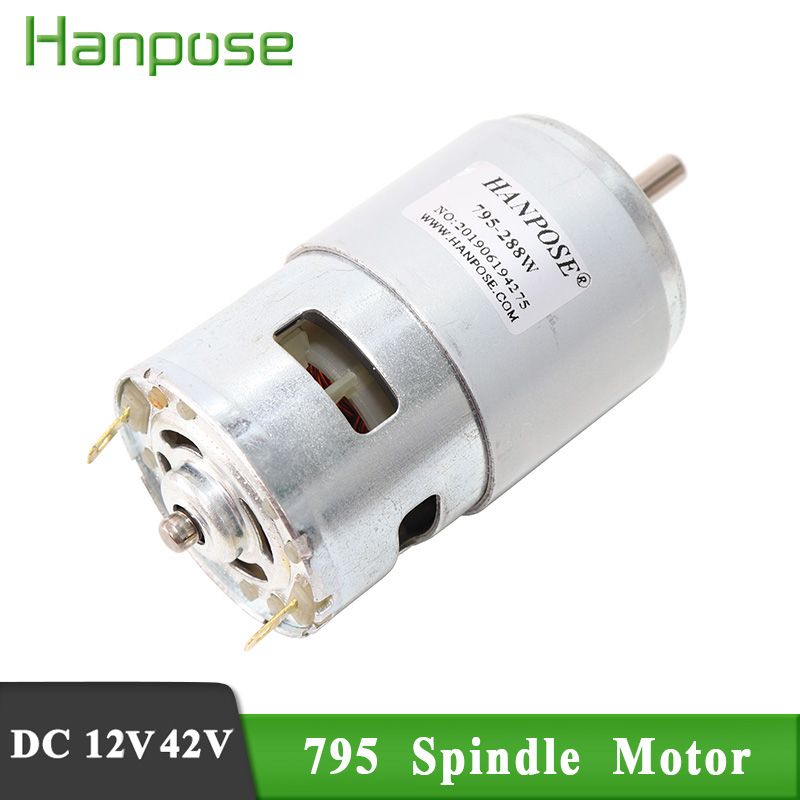 Durable 795 DC Motor Brush 795-288W 24V lawn mower motor with two ball bearing Rated