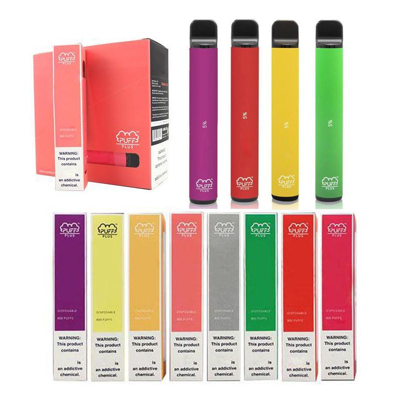 Puff Bar Plus Disposable Vapes Device Pod Kit 800 Puff Plus 3.2ml