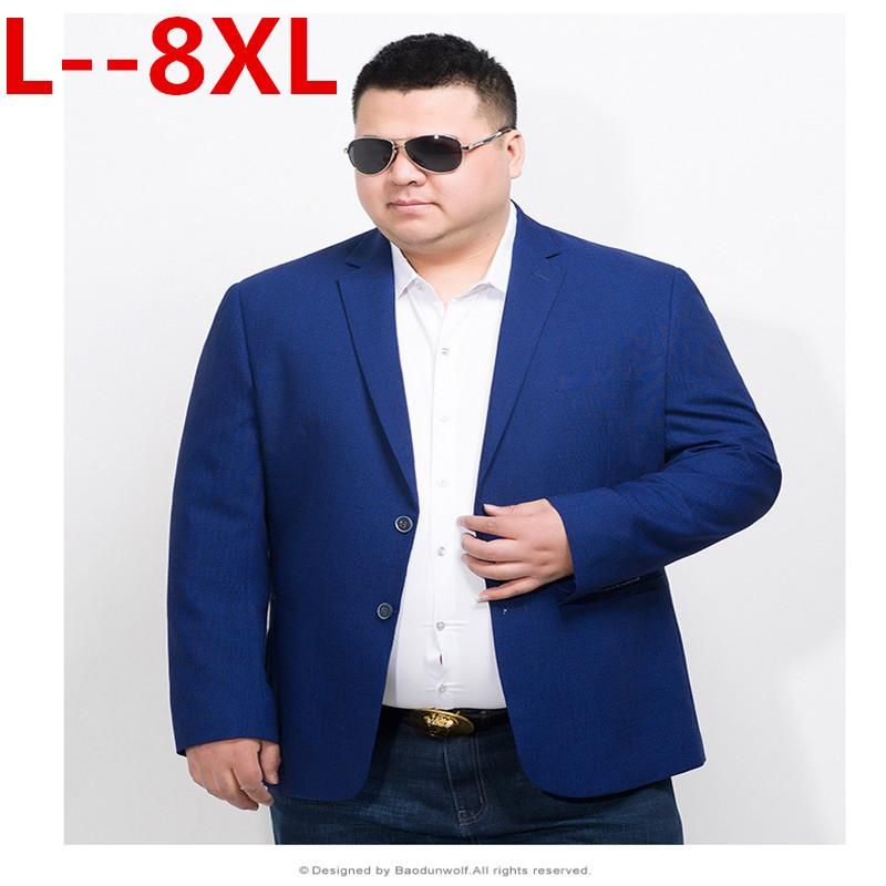 Chaquetas Para Hombres Talla 8xl 6xl 5xl Blazer Hombre Chaqueta Casual De Color Sólido Color De Algodón Classic Traje Abrigos De 101,94 | DHgate