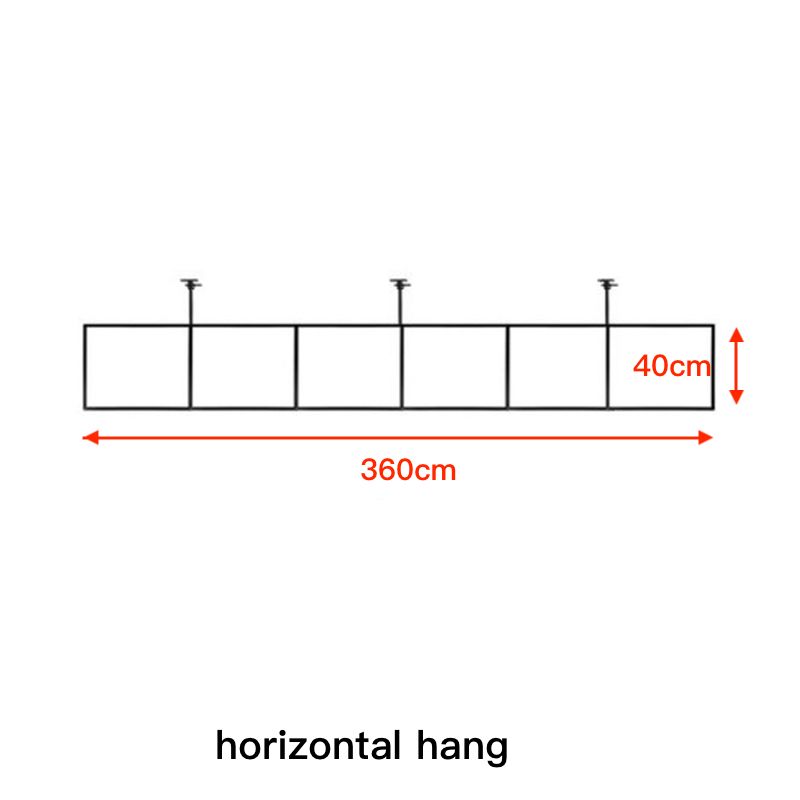 6 piece horizontal hang