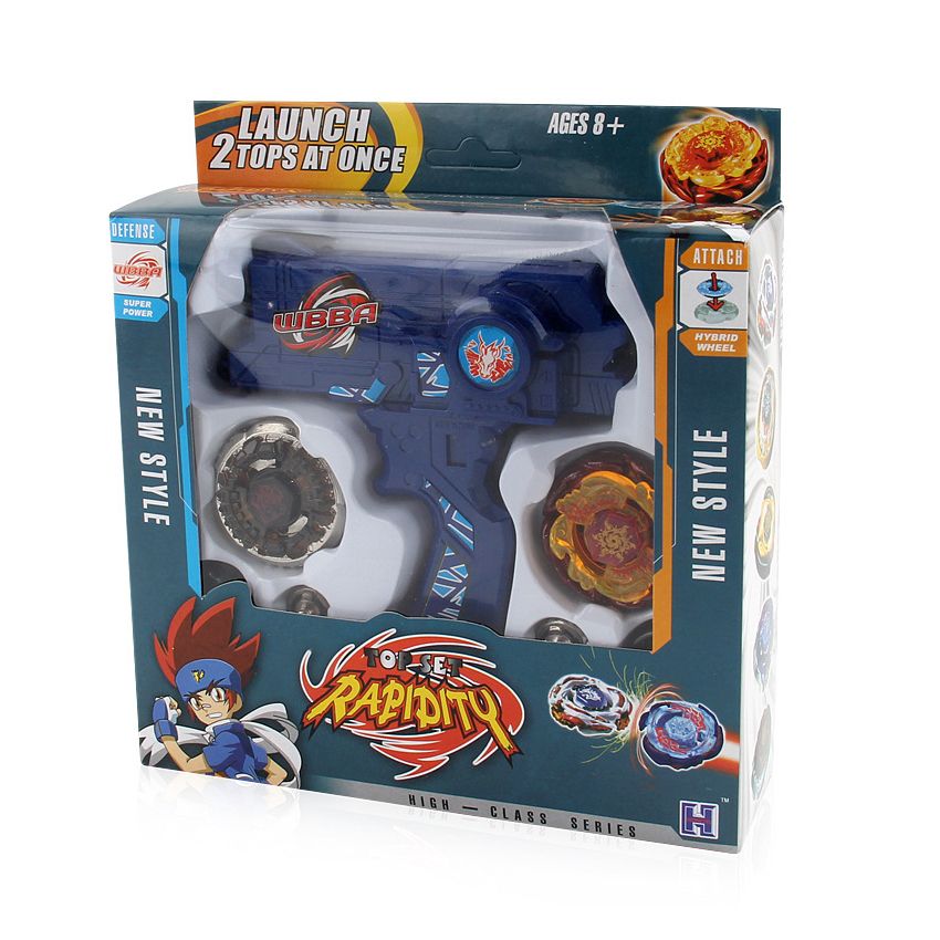 Spin Beyblade Fight Top Beyblades Spinning  Set with Dual Bayblade Dual Launcher