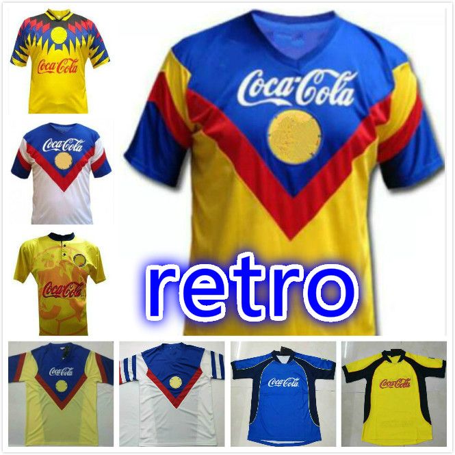 1987 1988 2001 2002 Club America Retro Soccer Jerseys 87 88 Camisetas De  Fútbol De México League Jersey Por Cyf1314, 16,42 € | DHgate
