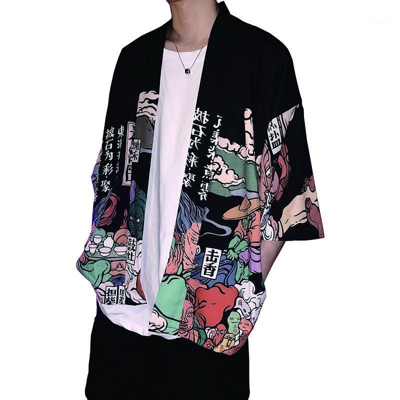 Compra Japonés Kimono Hombre Cardigan Yukata Hombre Haori Samurai Traje Ropa  Hombres Kimono Cardigan Ropa Japonesa Streetwear 113111 Barato | Entrega  Rápida Y Calidad | Es.Dhgate