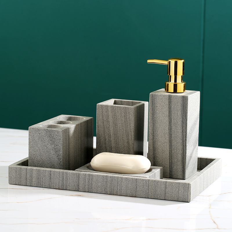 2021 Natural Marble Bathroom Accessories Set Toothbrush Holder Tumbler