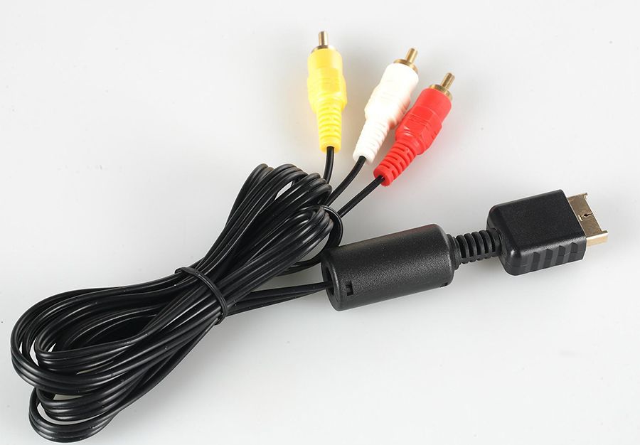 1.8M AV Audio Video Stereo Cable Cord RCA A/V Connector For Sony  PlayStation PS2 PS3 TV Cables From Dztrading, $95.08