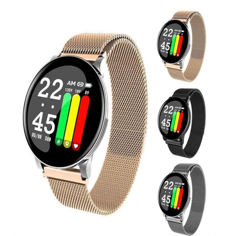 Suministro Al Por Mayor Nuevos Relojes Inteligentes Hombres Mujeres  Presense BloodRockround Strap Strap De Acero Inoxidable IP67 Deporte  SmartWatch Women Health Pulsera Inteligente Para Android IOS De  Earphones2017, 27,91 € | Es.DHgate.Com