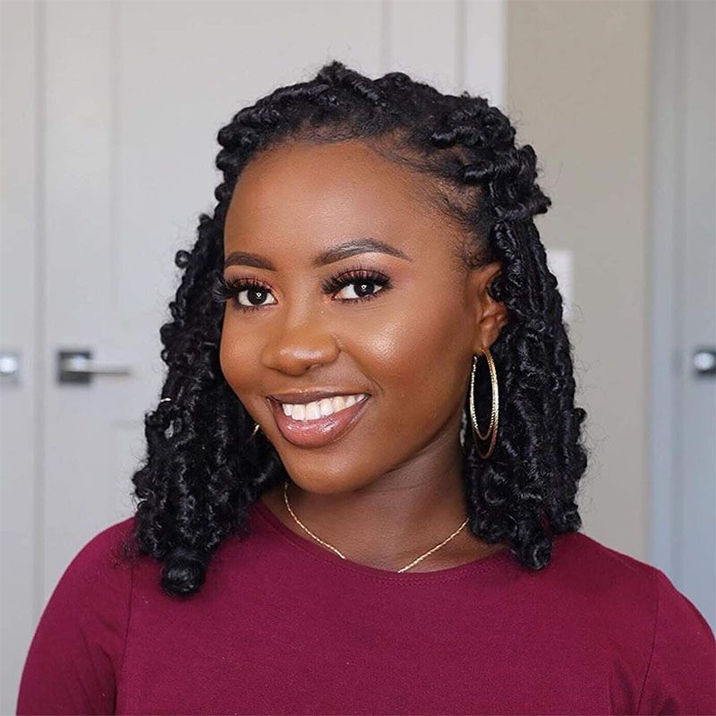 Butterfly Locs Crochet Hair 12 inch Short Distressed Faux Locs Crochet Hair Pre looped Natural Messy Butterfly Locs Crochet Hair 12 inch Short Distressed Faux Locs Crochet Hair Pre looped Natural Messy