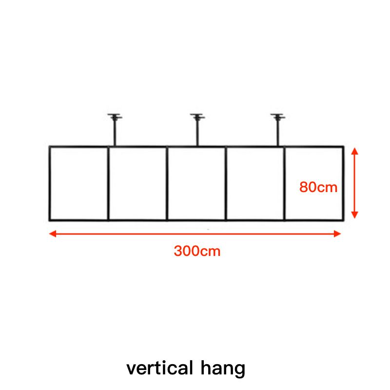 5 pièce suspendue verticale