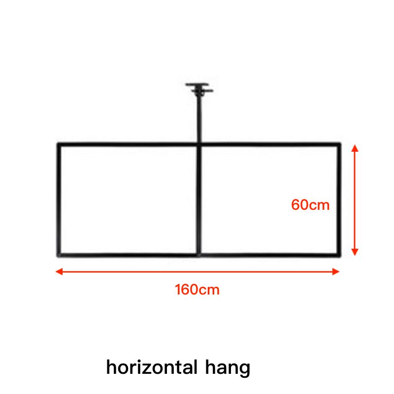 2 piece horizontal hang