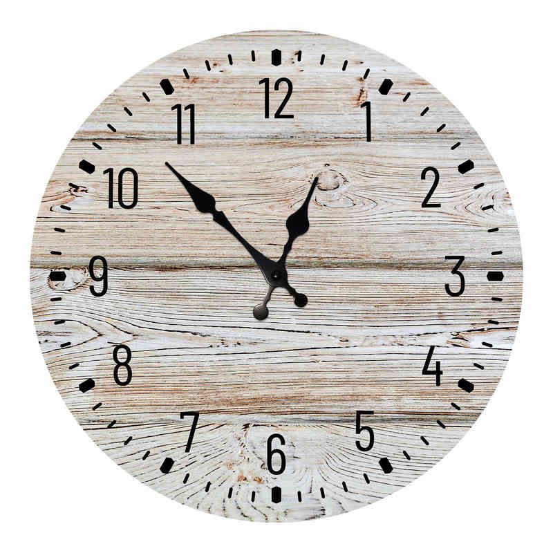 Horloge en bois 5-10 pouces 25 cm