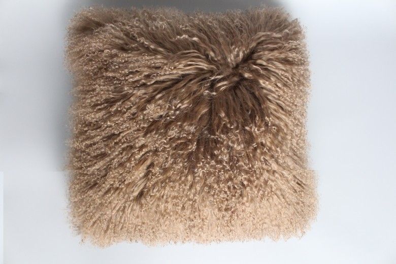 Softex Mongolian Lamb Fur Pillow Case High Quality, Natural, Fluffy From Dou08, 39.09