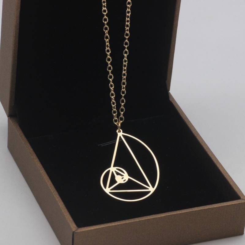 colgantes Ciencia de la ciencia Collar 2021 Mujeres de joyería de cobre para