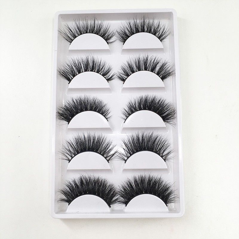 natural 3d mink lashes white tray 03