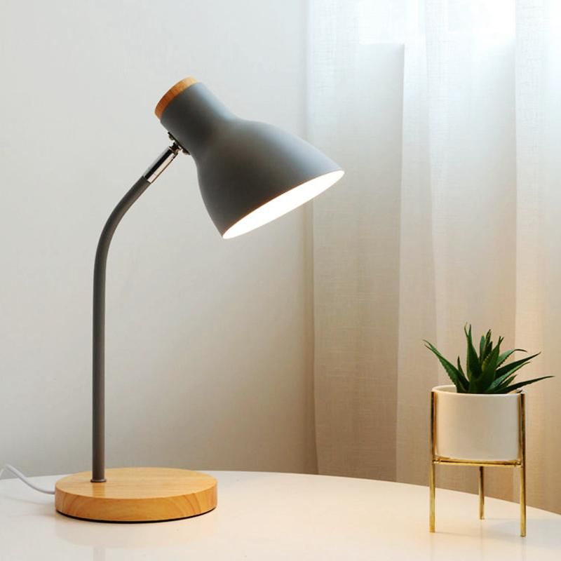 Wooden Nordic Living Room Desk Lamp Reading Table Lamp Eye