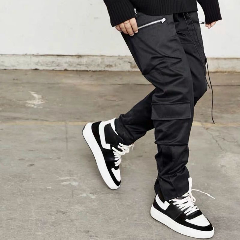 track pants mens with zipper pockets