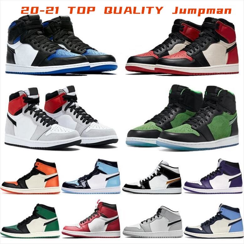 2021 New Jumpman Mid 1s Sneakers Top Trainers Basketball Shoes 1 High ...