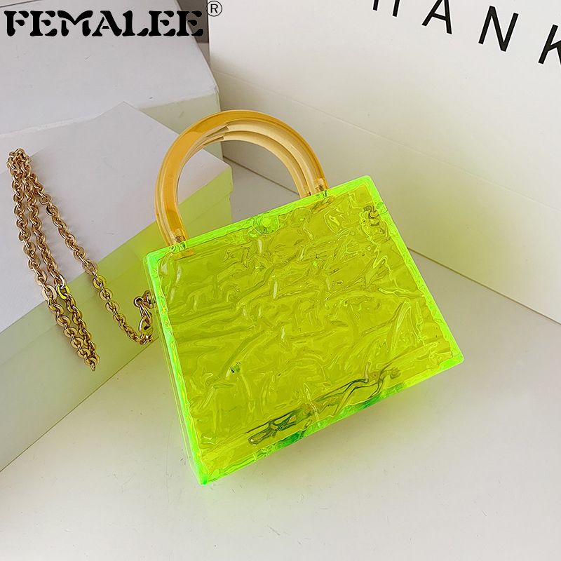 luxury clear bolsas
