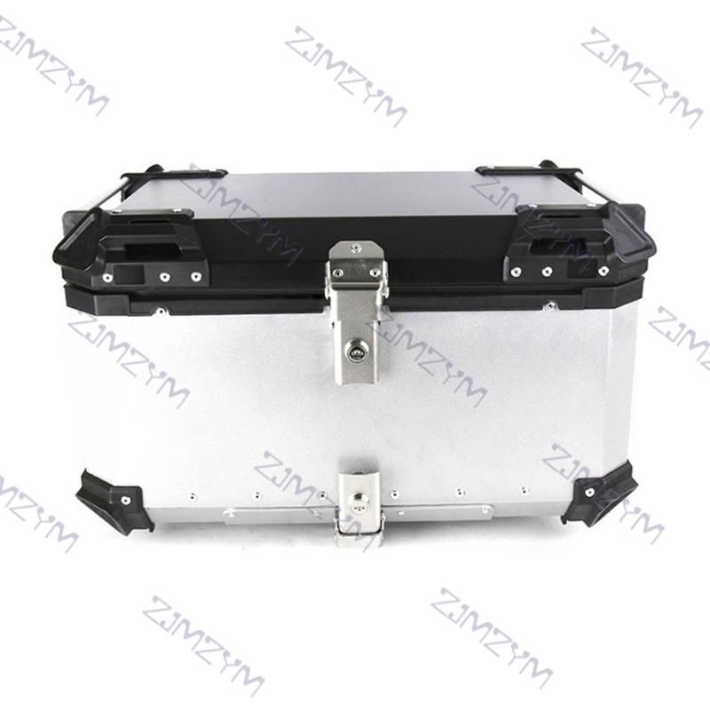 55L 65L Universal Motorcycle Rear Luggage Aluminum Trunk Storage