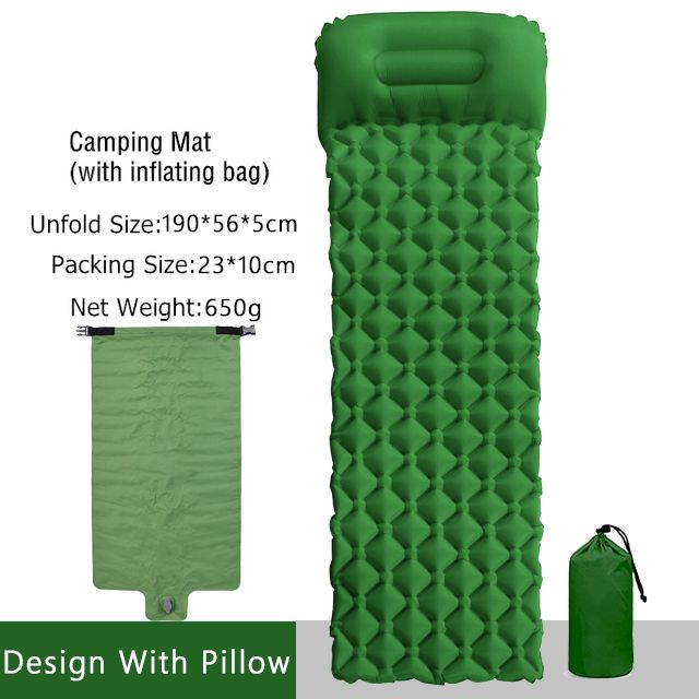 Green Mat with Bag-One Seat