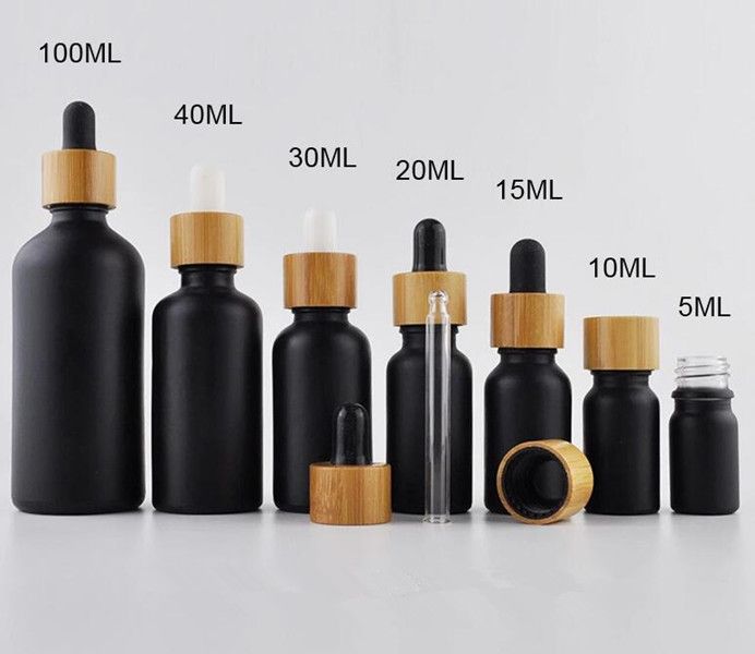 Download 10ml 15ml Matte Black Glass Dropper Bottle Bamboo Top Pipette Essential Oil Perfume Vape Glass Bottle From Frankie01 1 17 Dhgate Com