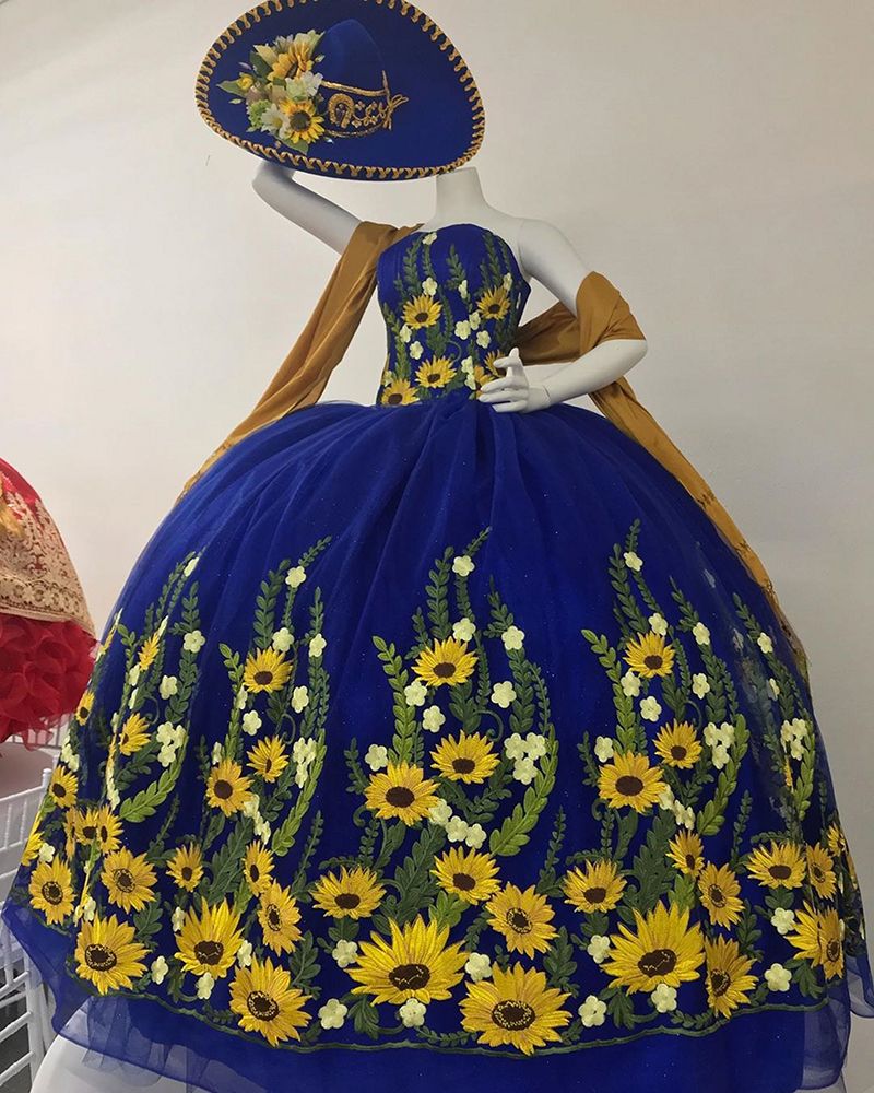 Correas Royal Blue Quinceañera Vestido Royal Blue Pageant Sweet 16 Party Batos Vestidos de 15 Años Correas Royal Blue Quinceañera Vestido Royal Blue Pageant Sweet 16 Party Batos Vestidos de 15 Años