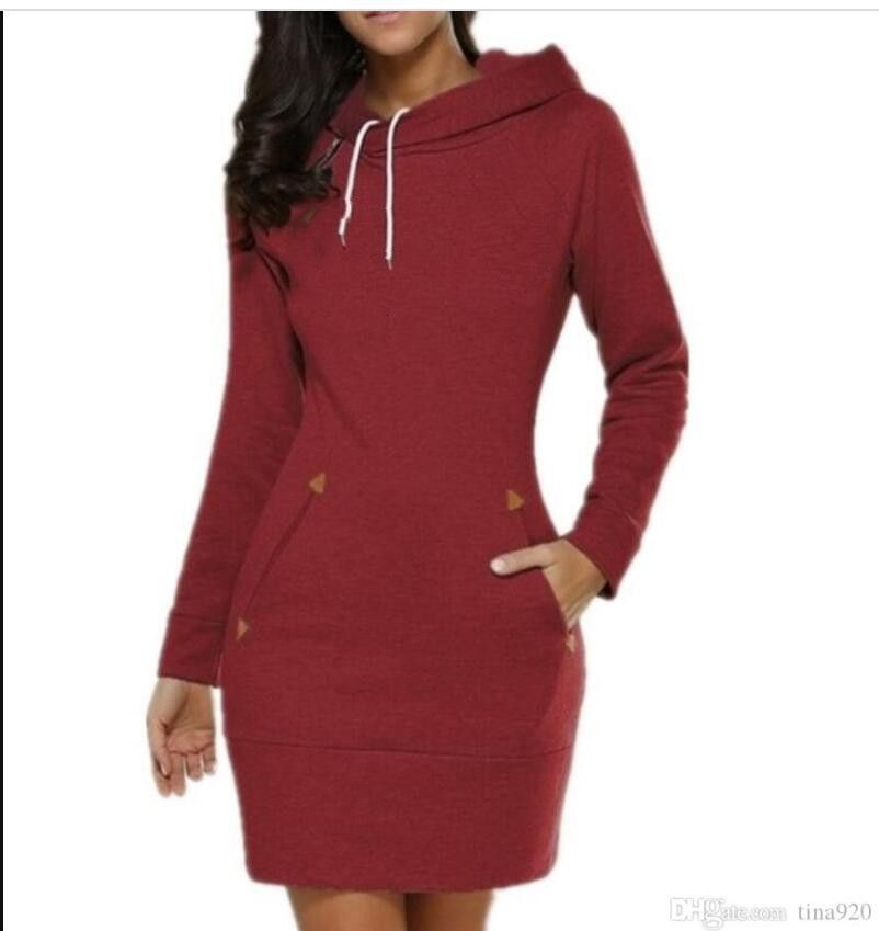 plus moletom com capuz dress