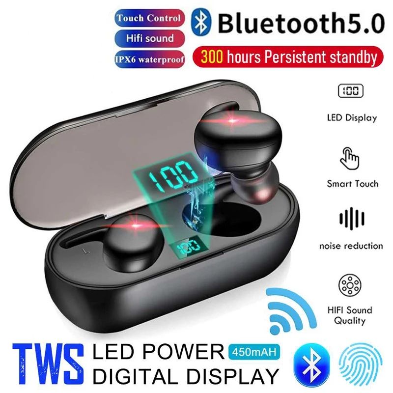 Top Selling Y30 TWS Bluetooth5.0 Wireless Earphones Earbuds Sport Mini