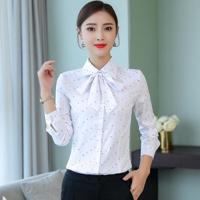 Blusas de mujer Camisas blanca Mujeres de moda coreana de la de la