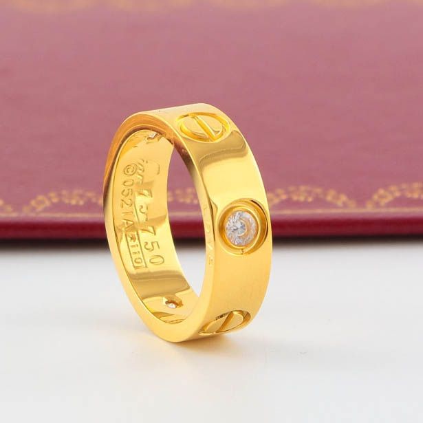 6mm gold +diamond ring